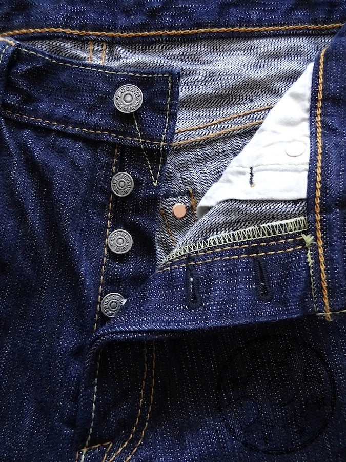 Pure Blue Japan - AI-019 - 17.5oz Aizome Natural Indigo - Relaxed Tapered