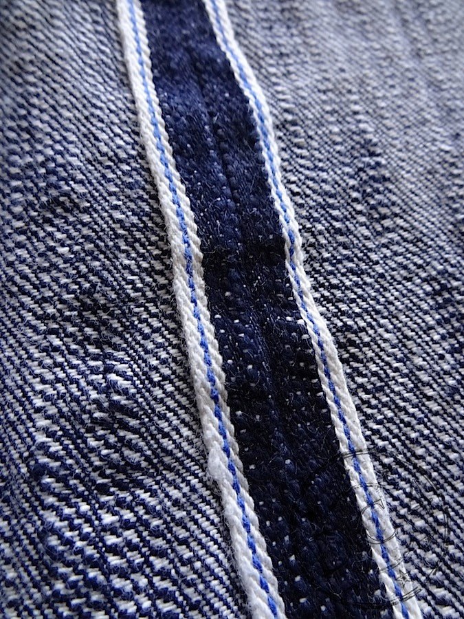 Pure Blue Japan - AI-019 - 17.5oz Aizome Natural Indigo - Relaxed Tapered
