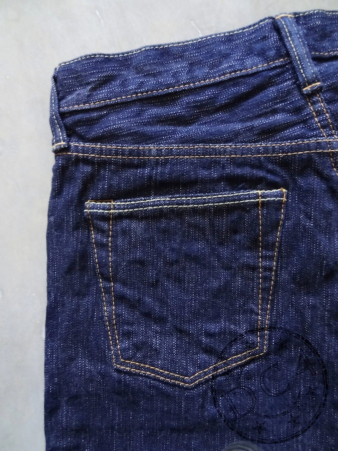 Pure Blue Japan - AI-019 - 17.5oz Aizome Natural Indigo - Relaxed Tapered