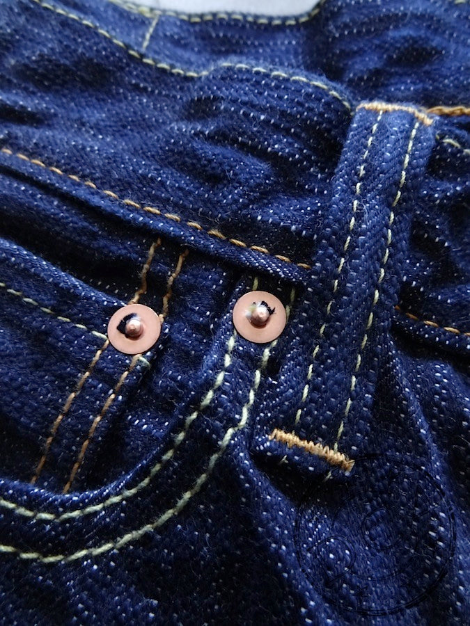 Pure Blue Japan - AI-019 - 17.5oz Aizome Natural Indigo - Relaxed Tapered