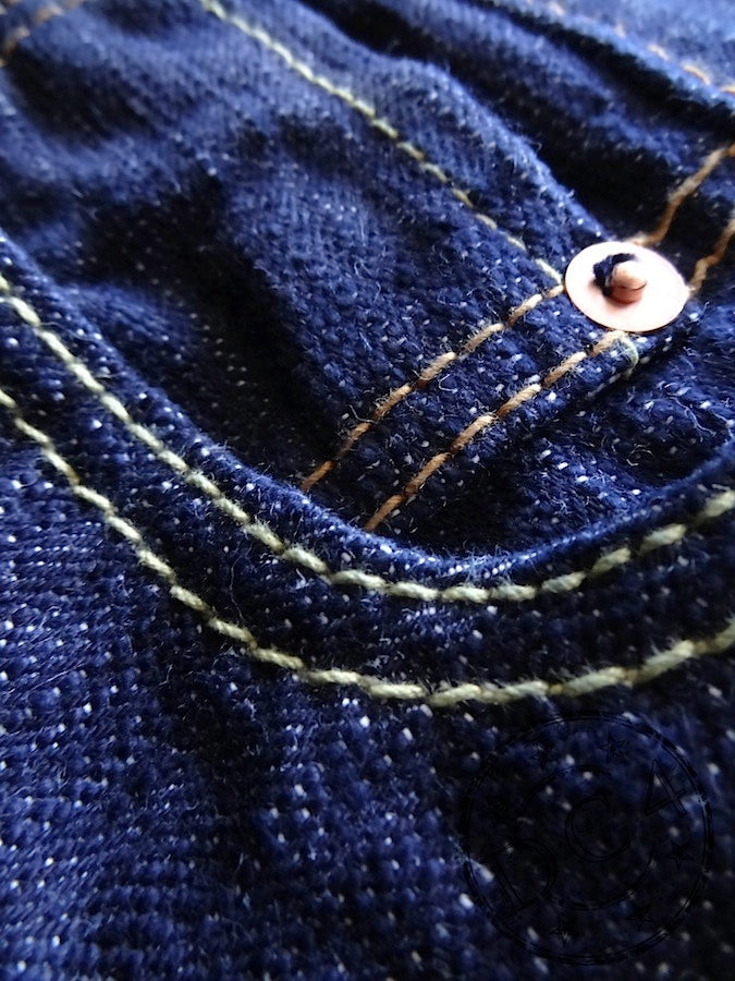 Pure Blue Japan - AI-019 - 17.5oz Aizome Natural Indigo - Relaxed Tapered