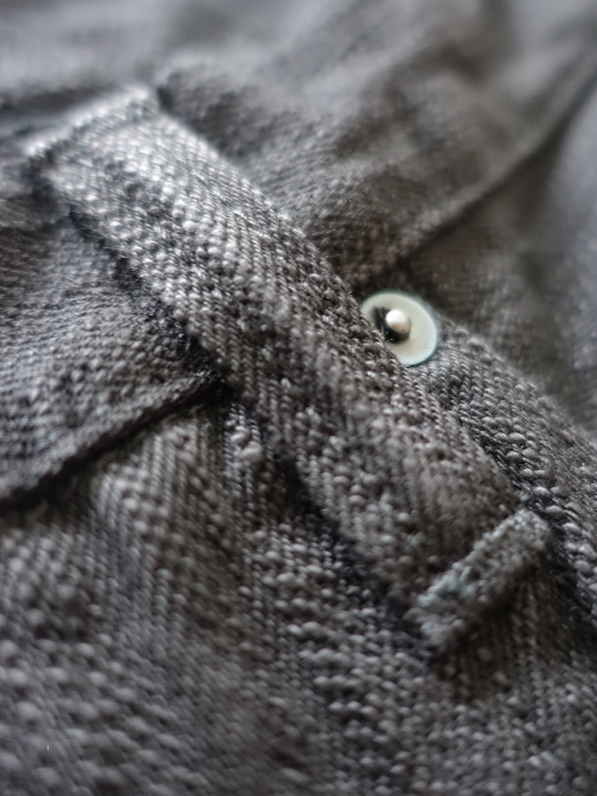 Pure Blue Japan - EX-019-BB - 17oz EX Slub - "DOUBLE BLACK" - Extra Slub Selvedge Denim - Relaxed Tapered