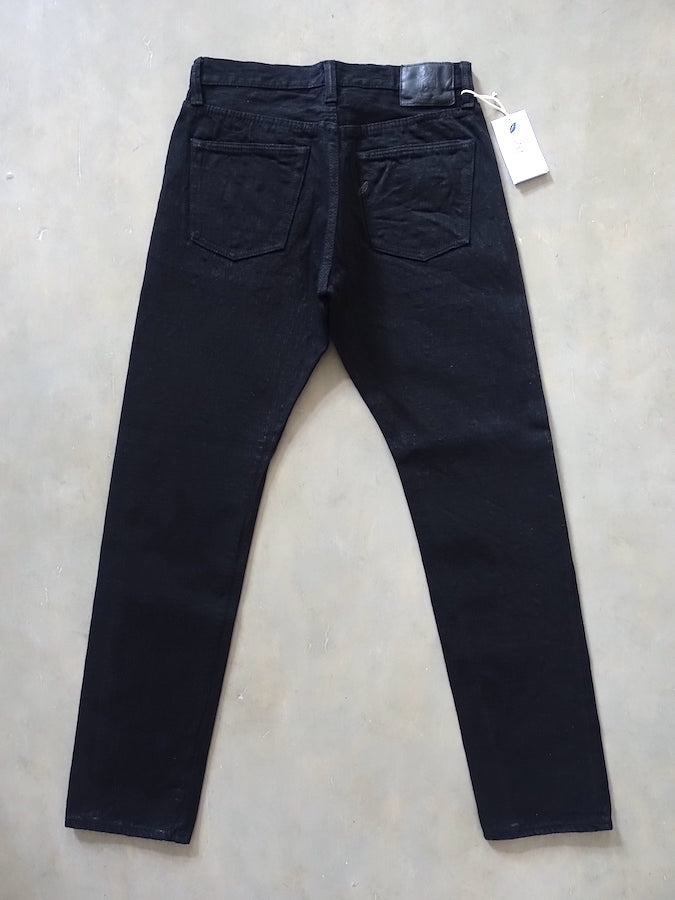 Pure Blue Japan - EX-019-BB - 17oz EX Slub - "DOUBLE BLACK" - Extra Slub Selvedge Denim - Relaxed Tapered