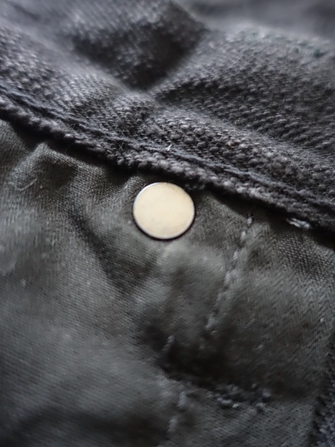 Pure Blue Japan - EX-019-BB - 17oz EX Slub - "DOUBLE BLACK" - Extra Slub Selvedge Denim - Relaxed Tapered