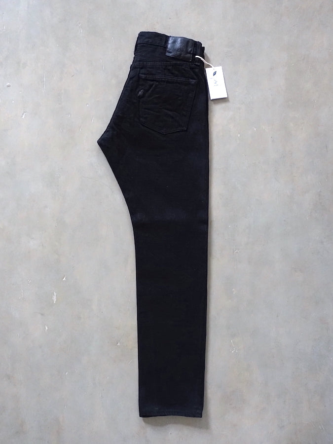 Pure Blue Japan - EX-019-BB - 17oz EX Slub - "DOUBLE BLACK" - Extra Slub Selvedge Denim - Relaxed Tapered