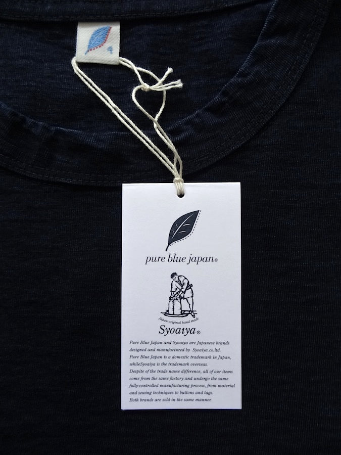 LS5011-D - Crew Neck - Indigo Dyed - Long Sleeve T-Shirt