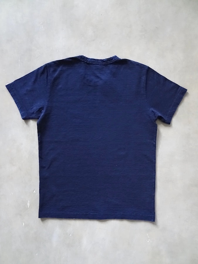 Pure Blue Japan - SS5011-D - Dark Indigo Dyed - Crew Neck - Short Sleeve T-Shirt