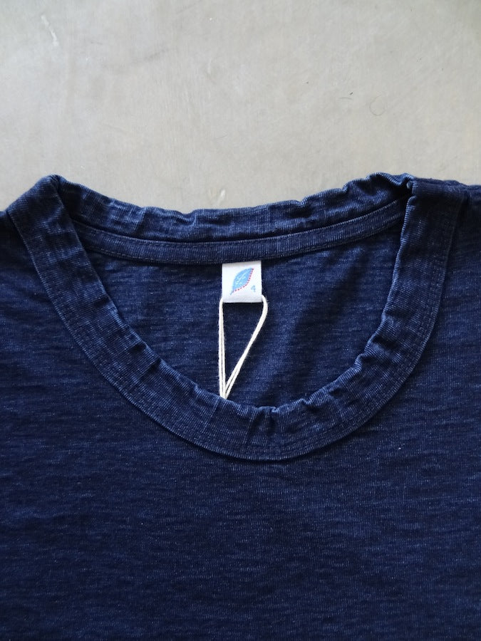 Pure Blue Japan - SS5011-D - Dark Indigo Dyed - Crew Neck - Short Sleeve T-Shirt