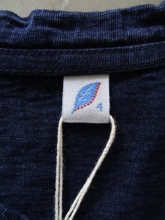 Pure Blue Japan - SS5011-D - Dark Indigo Dyed - Crew Neck - Short Sleeve T-Shirt