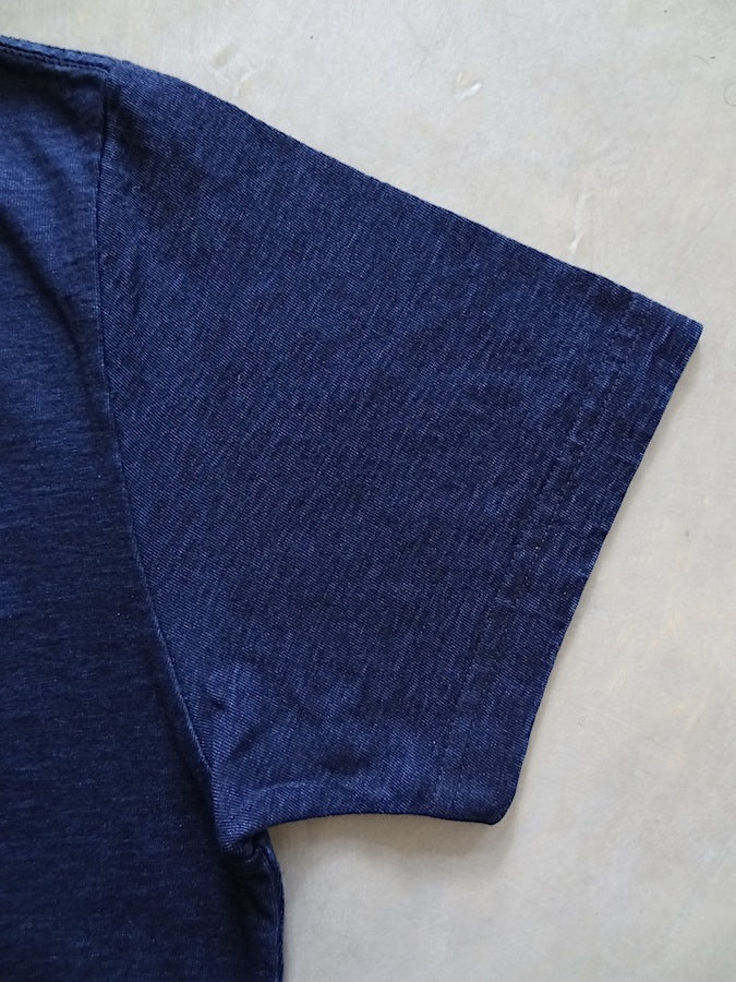 Pure Blue Japan - SS5011-D - Dark Indigo Dyed - Crew Neck - Short Sleeve T-Shirt