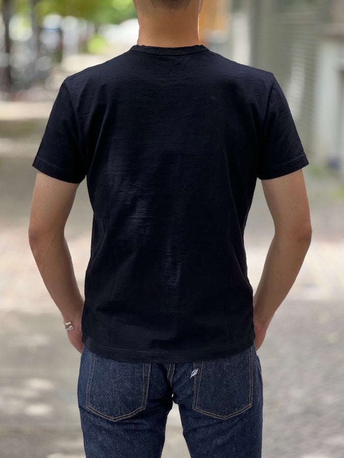 Pure Blue Japan SS-5011-IDBK - Indigo Black- Crew Neck - Short Sleeve T-Shirt