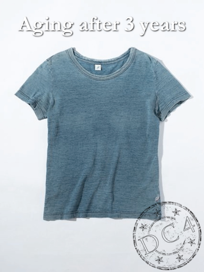 Pure Blue Japan - SS5011-D - Dark Indigo Dyed - Crew Neck - Short Sleeve T-Shirt