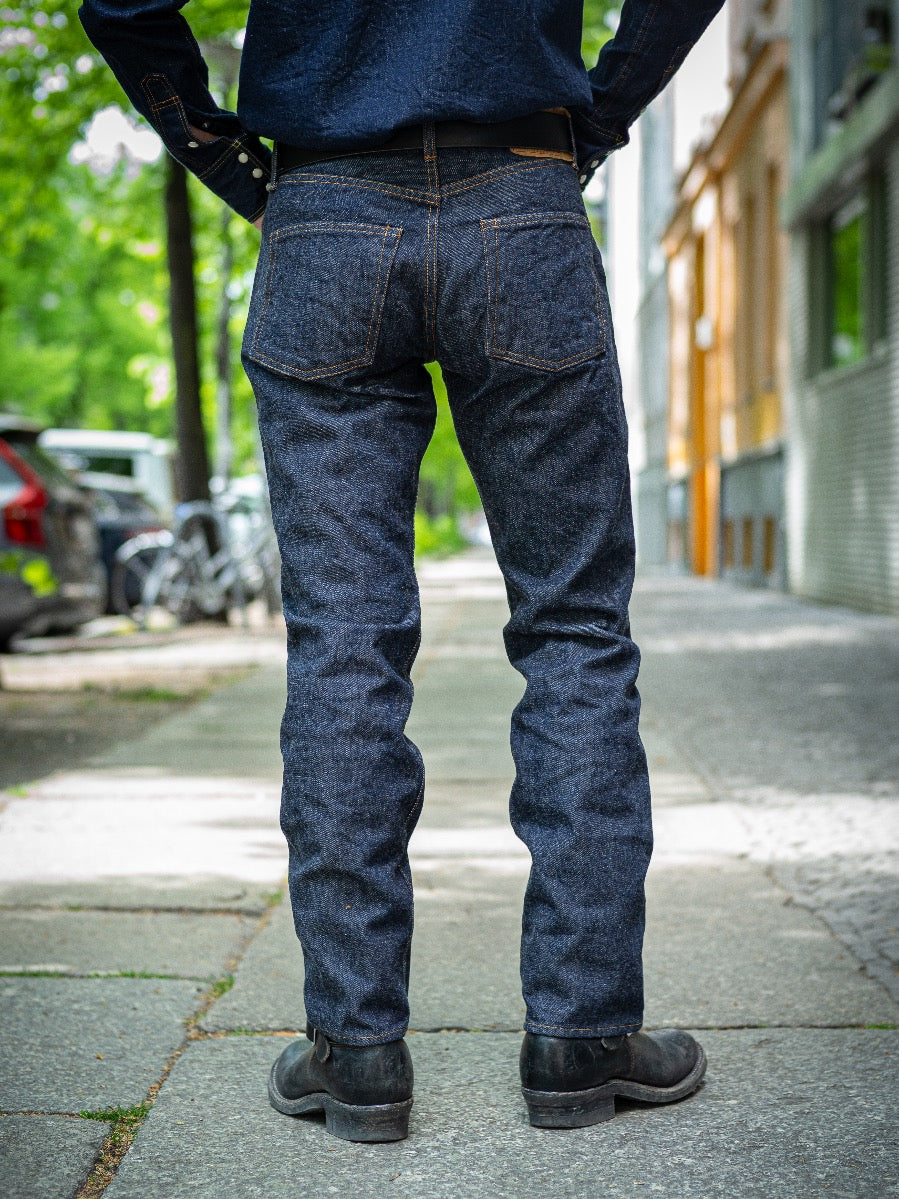 RESOLUTE 710 - One Washed - 14oz Japanese Selvedge Denim - RESOLUTE’s core model - A model based on Levi’s 501 “Model 66” - Tight Straight