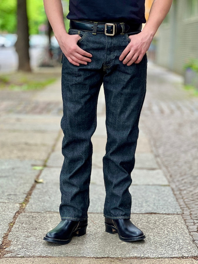 RESOLUTE GB714 - 15th Anniversary GHOST BLACK War Model (WWII Model) 13.5oz Japanese Selvedge Denim - Straight Cut