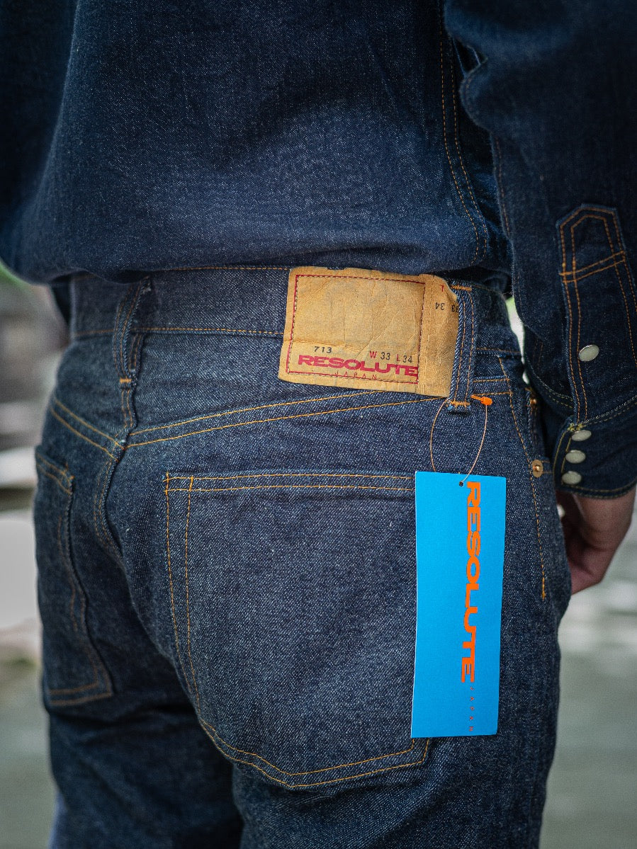 713 - 14oz Japanese Selvedge Denim - Low Rise Type - Tapered Straight