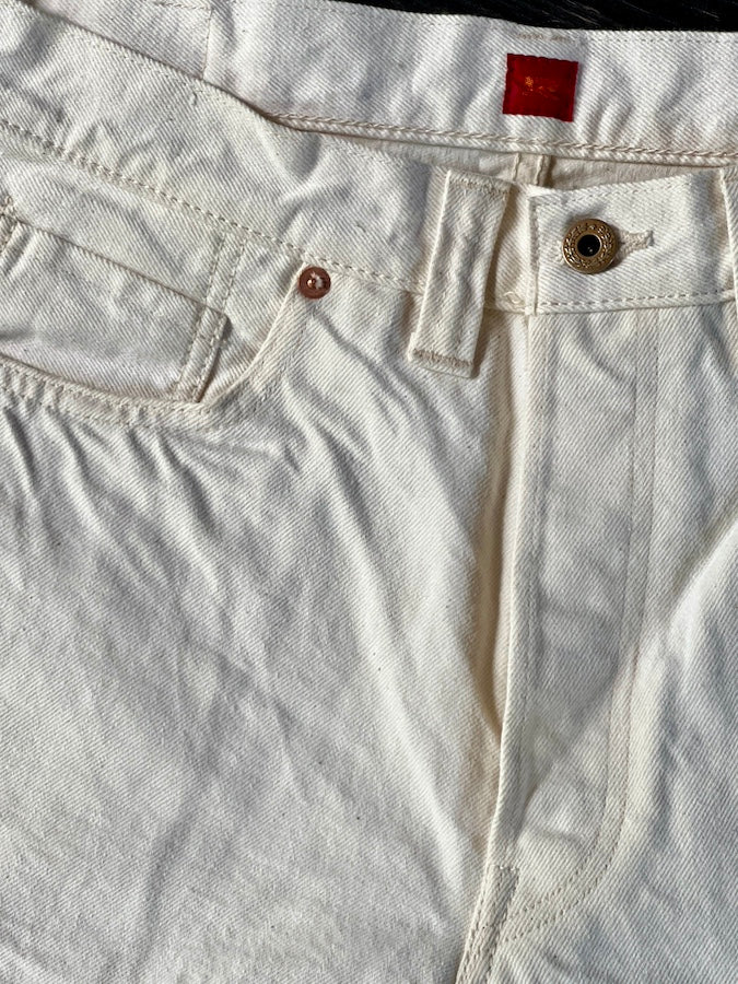 RESOLUTE AA714 - One Washed - White Selvedge Denim WWll - 13.5oz Japanese Selvedge Denim - Straight Cut