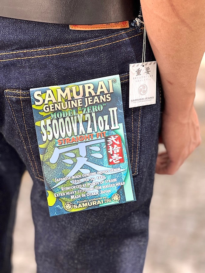 S5000VX21ozII - *NEW MODEL* - 21oz CHO-KIWAMI Selvedge Denim - Indigo - Straight Fit