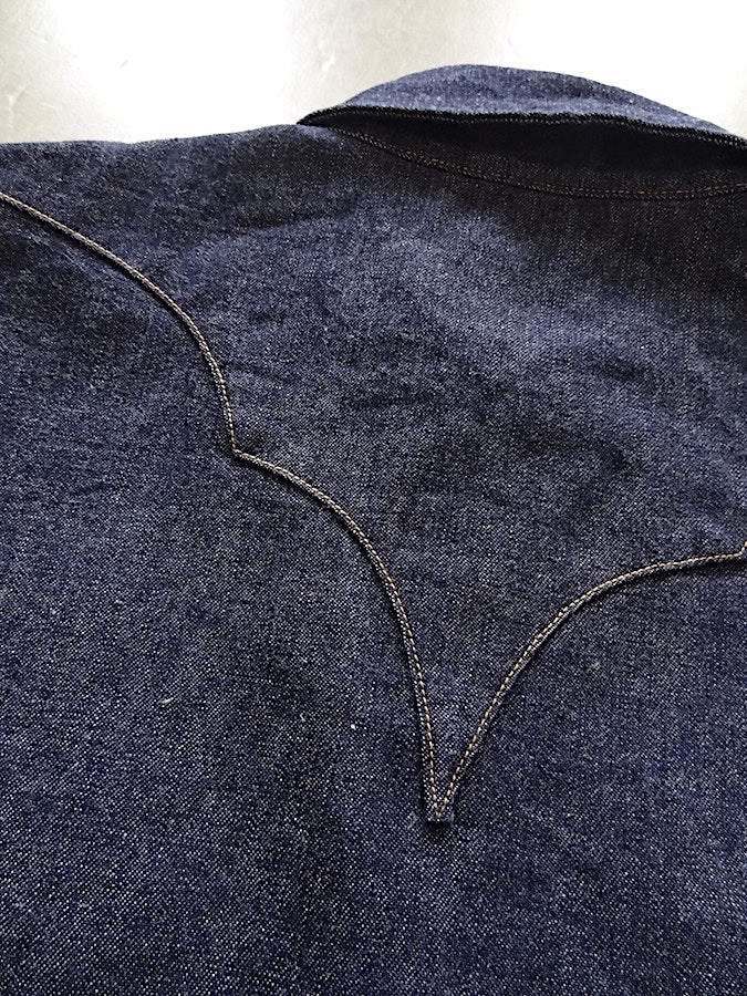 SWD-L02 - 10oz SERUBITCHI Selvedge Denim - HISHO - Western Shirt