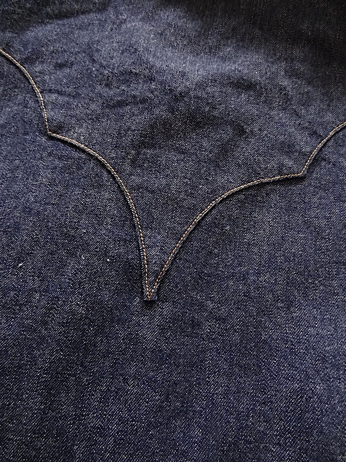 SWD-L02 - 10oz SERUBITCHI Selvedge Denim - HISHO - Western Shirt