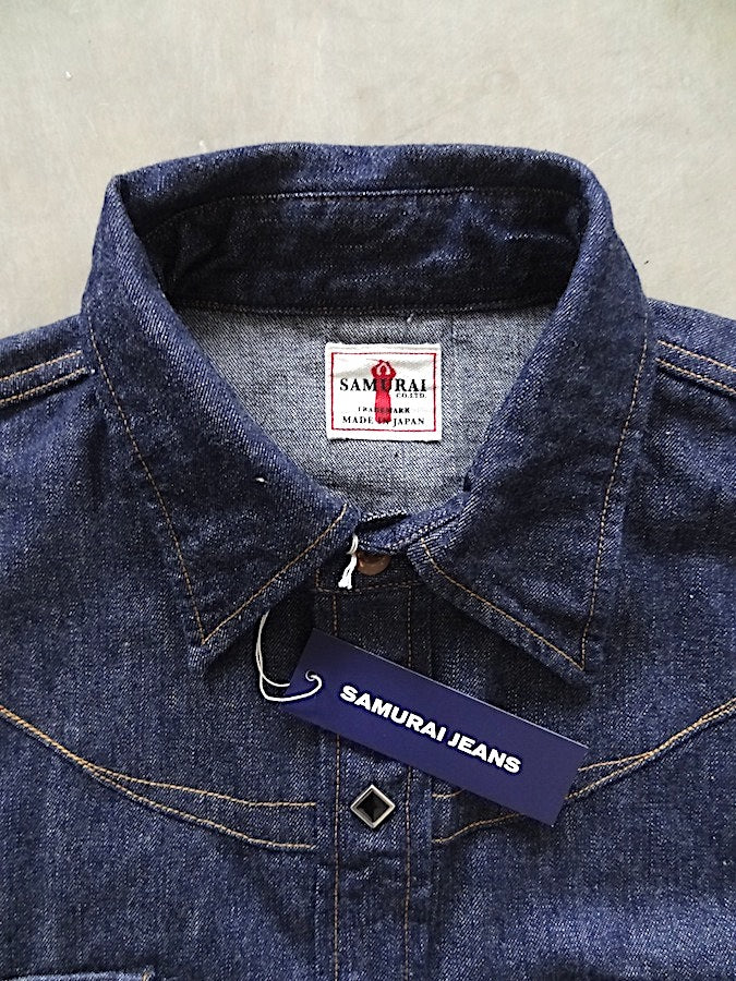 SWD-L02 - 10oz SERUBITCHI Selvedge Denim - HISHO - Western Shirt