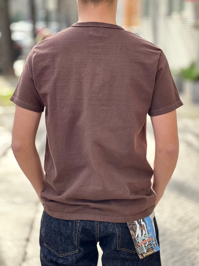 SJST-SC02 - Henley T-Shirt "SAMURAI COTTON PROJECT" - Produced with Samurai's own cotton - KURI DARK