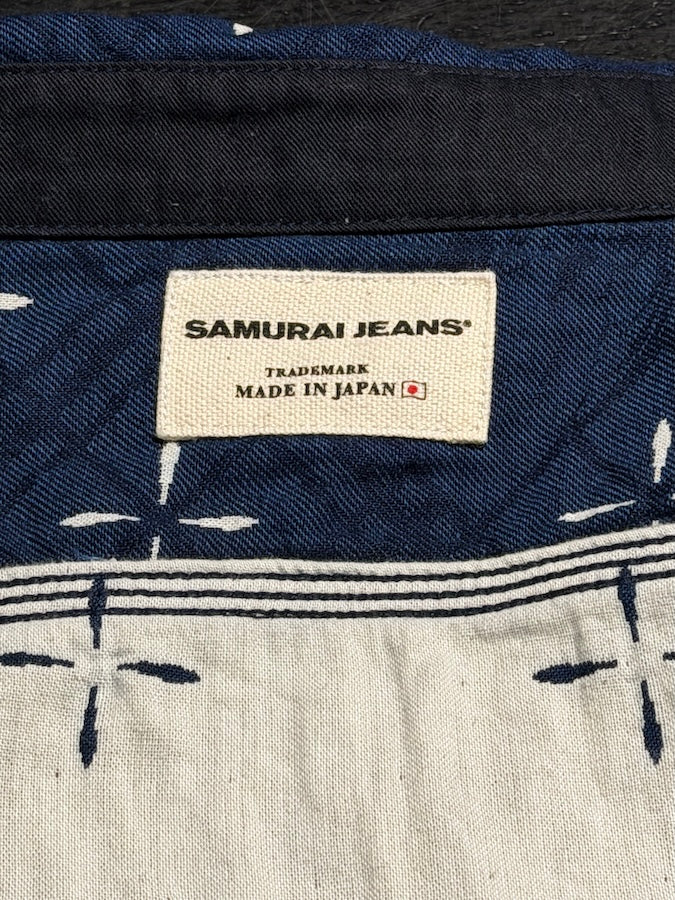 "NARIHIRABISHI" Goldfish Pattern Jacquard Work Shirt