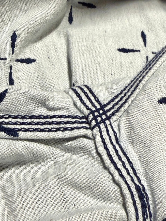 "NARIHIRABISHI" Goldfish Pattern Jacquard Work Shirt