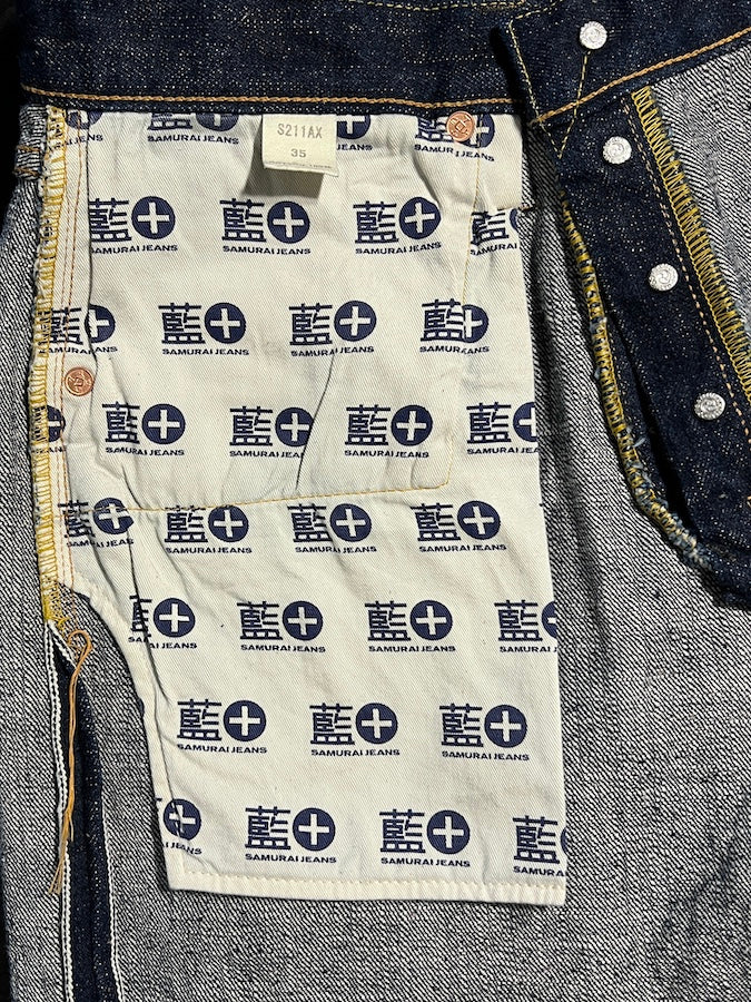 S211AX - AI PLUS - LIMITED OVERSEAS “AI-BENKEI” MODEL - 18oz Selvedge Denim - Natural Indigo & Indigo Mix - Tight Tapered