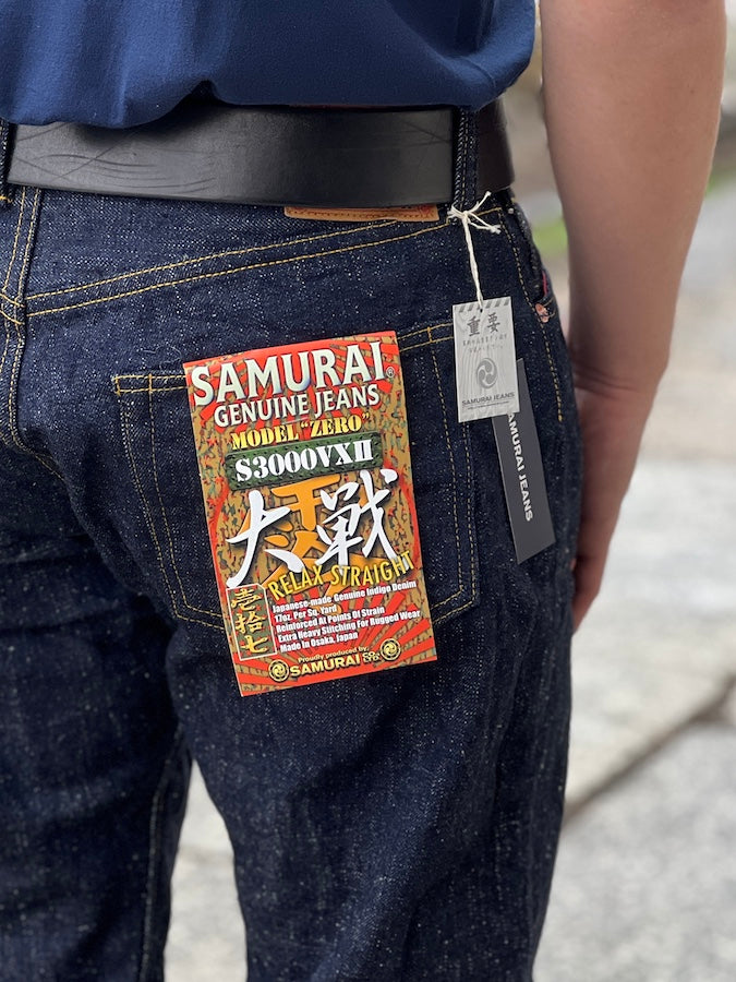 S3000VXII 17OZ 零 (ZERO) WORLD WAR MODEL - 17oz Bushido Selvedge Denim - Wide Straight