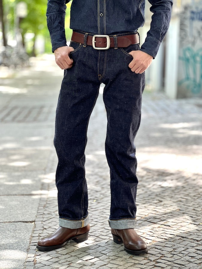 S5000VX - *NEW MODEL* - 17oz BUSHIDO Selvedge Denim - Model "ZERO" - Indigo - Straight Fit