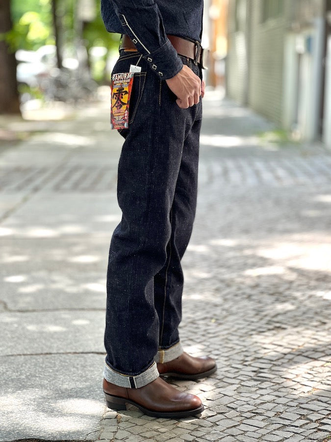 S5000VX - *NEW MODEL* - 17oz BUSHIDO Selvedge Denim - Model "ZERO" - Indigo - Straight Fit