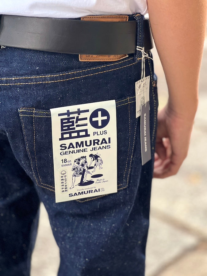 S500AX - "AI PLUS" Model - 18oz Selvedge Denim - Natural Indigo & Indigo Mix - Straight Cut