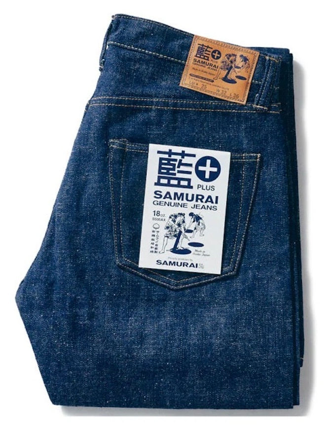 S500AX - "AI PLUS" Model - 18oz Selvedge Denim - Natural Indigo & Indigo Mix - Straight Cut