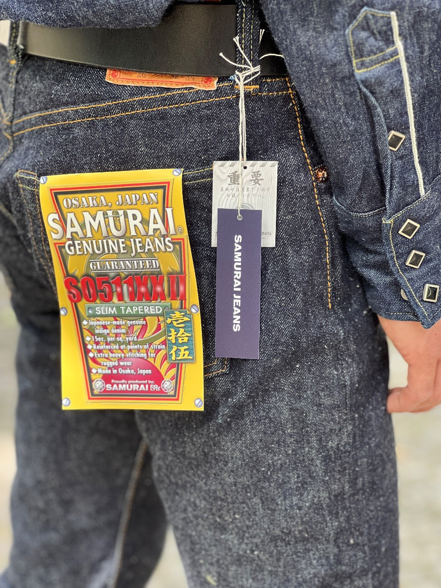 S0511XXII - 15oz - OTOKOGI Denim - American Texas Cotton - Indigo - Slim Tapered -