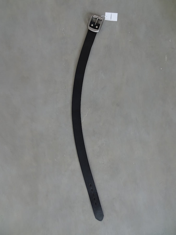 W001 - Super Heavyweight - Curved Leather Belt - Black - The strongest belt you can get !