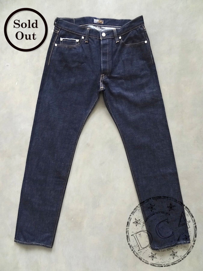 S004JP - 倭 YAMATO MODEL - 15oz "DAMASHII" Selvedge Denim - Indigo - Slim Tapered