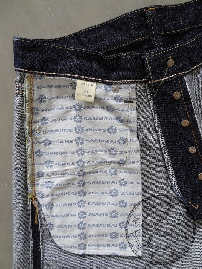 S004JP - 倭 YAMATO MODEL - 15oz "DAMASHII" Selvedge Denim - Indigo - Slim Tapered