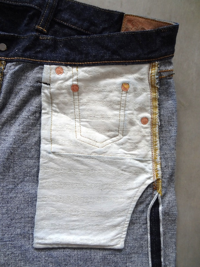 S0255XX - “USHIWAKA" MODEL - 15oz OTOKOGI Selvedge Denim - Slim High Tapered