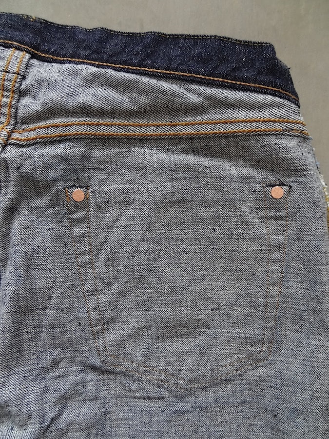 S0255XX - “USHIWAKA" MODEL - 15oz OTOKOGI Selvedge Denim - Slim High Tapered
