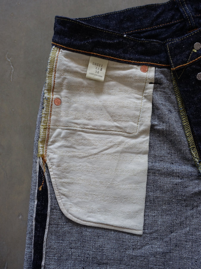 S0511XXII - 15oz - OTOKOGI Denim - American Texas Cotton - Indigo - Slim Tapered -