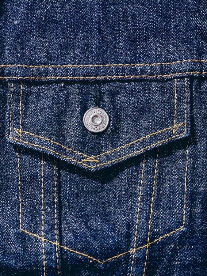S0553XX - 3rd Type Denim Jacket - 15oz OTOKOGI Selvedge Denim - 100% Texas Cotton