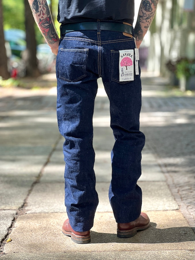 S500AX-SAKURA - 18oz "AI+ SAKURA" Selvedge Denim - Regular Straight