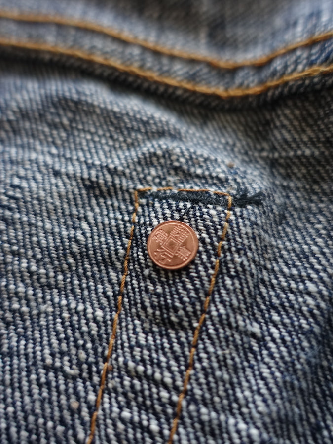 S511AX "AI PLUS" 18oz Selvedge Denim - Natural Indigo & Indigo Mix - Slim Tapered