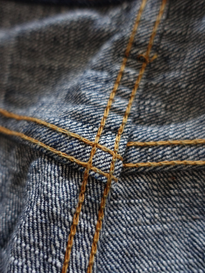 S511AX "AI PLUS" 18oz Selvedge Denim - Natural Indigo & Indigo Mix - Slim Tapered