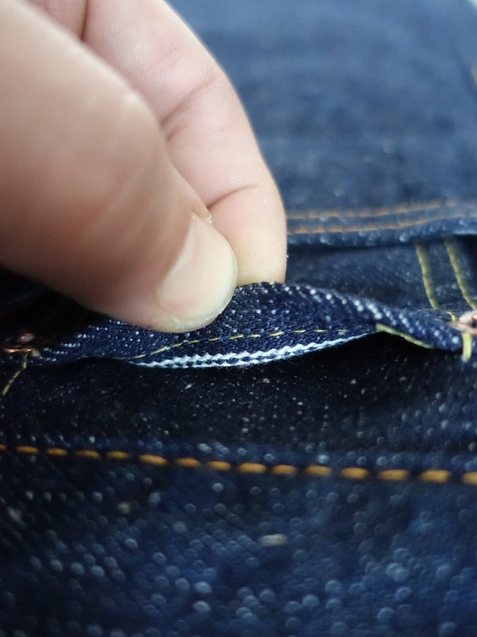 S511AX "AI PLUS" 18oz Selvedge Denim - Natural Indigo & Indigo Mix - Slim Tapered