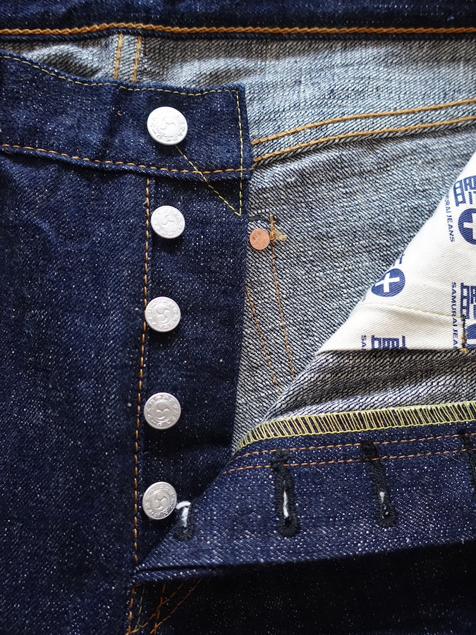 S511AX "AI PLUS" 18oz Selvedge Denim - Natural Indigo & Indigo Mix - Slim Tapered