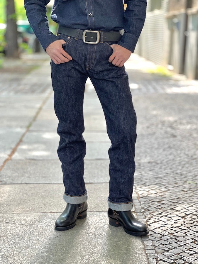 S710XX19ozII - Indigo - 19oz KIWAMI Selvedge Denim - Slim Straight