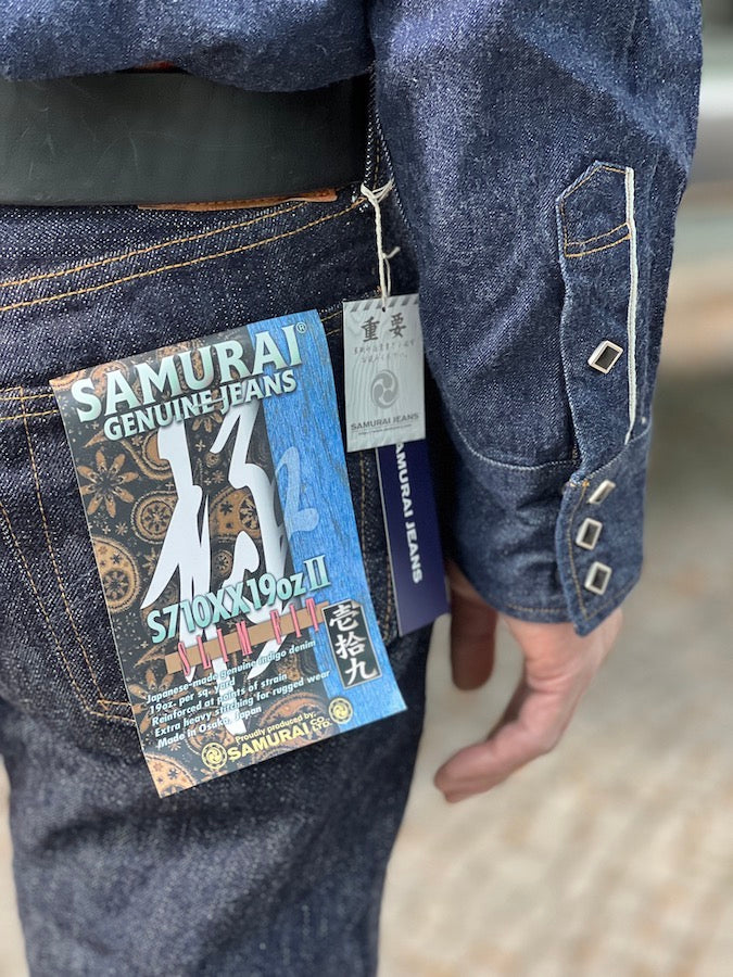 S710XX19ozII - Indigo - 19oz KIWAMI Selvedge Denim - Slim Straight