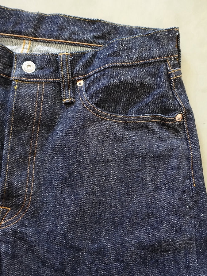 S710XX19ozII - Indigo - 19oz KIWAMI Selvedge Denim - Slim Straight