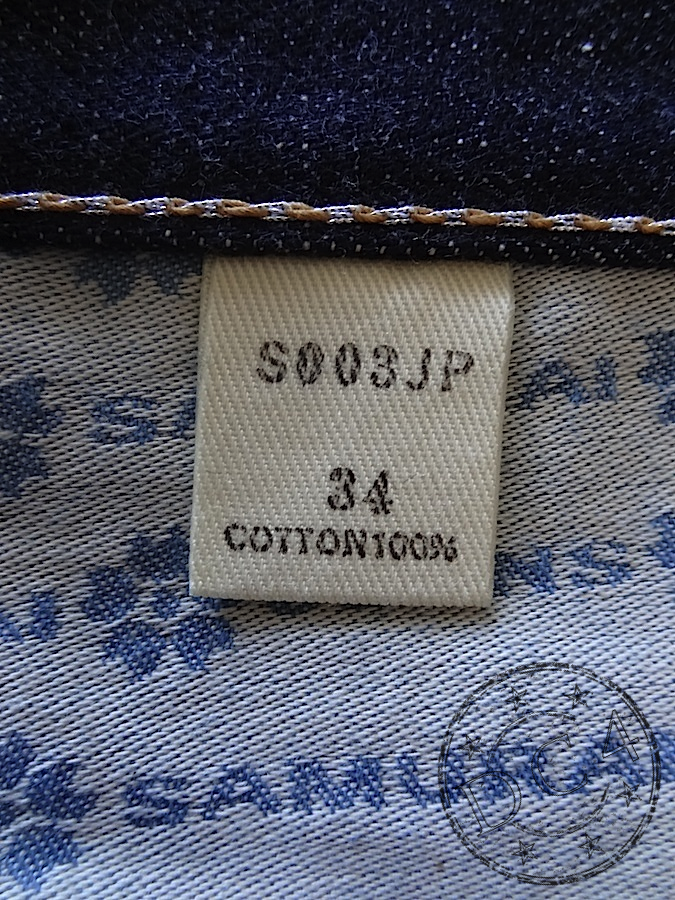 S003JP - 15oz Selvedge Denim - "YAMATO" Model - Slim Straight